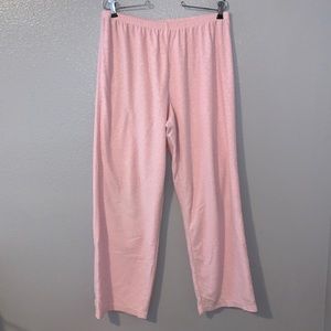 Pinkk Comfy pink cheetah print stretchy plush pajama pants